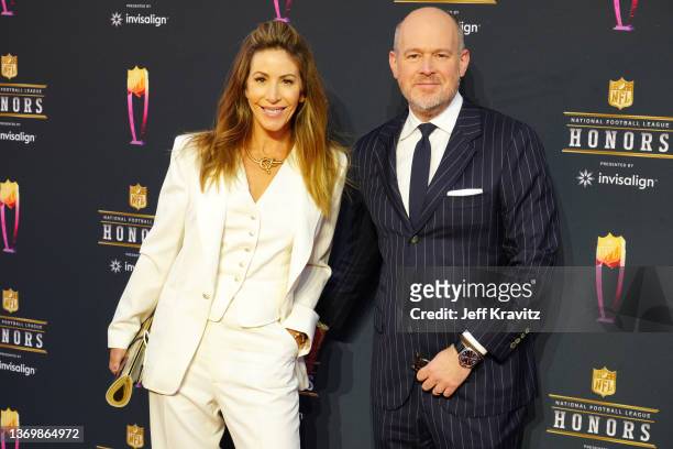 Suzy Shuster and Rich Eisen attend the 11th Annual NFL Honors at YouTube Theater on February 10, 2022 in Inglewood, California.