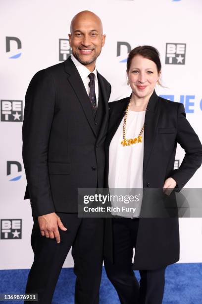 Keegan-Michael Key and Elle Key attend the 11th Annual NFL Honors Post-Party: The Chairman's Party at SoFi Stadium on February 10, 2022 in Inglewood,...