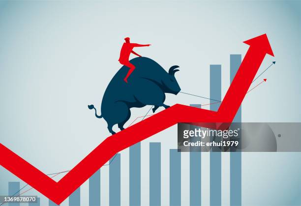 bull market - taurus stock-grafiken, -clipart, -cartoons und -symbole