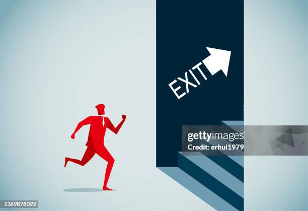 exit - exit sign vector stock illustrations