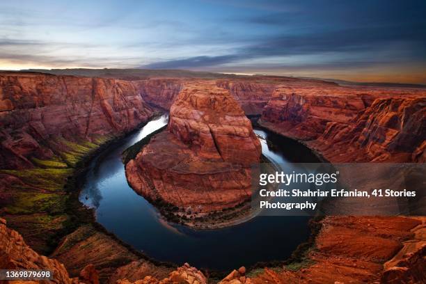 horseshoe bend - grand canyon stock-fotos und bilder