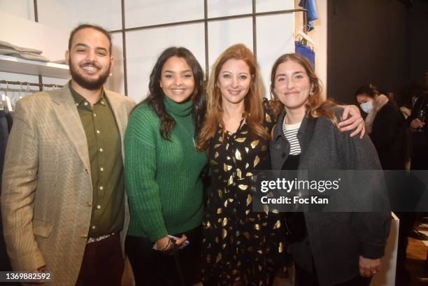 Soull, Jade Ademe , Majda Bekkali And Lorelei Fleury attend Genderfluid Show and Perfume Launch Party at Heureux Les Curieux on February 10, 2022 in...