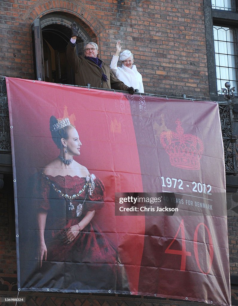 Queen Margrethe II of Denmark Celebrates 40 Years on The Throne - City Hall Reception