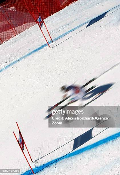 Siegmar Klotz of Italy during the Audi FIS Alpine Ski World Cup Men's Downhill on January 14, 2012 in Wengen, Switzerland.