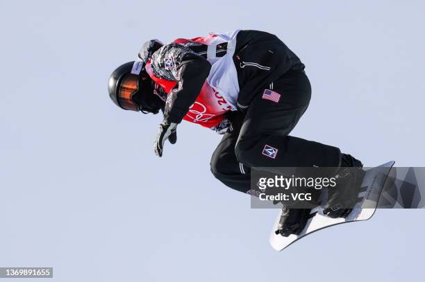 Shaun White of Team United States competes during the Men's Snowboard Halfpipe Final on day 7 of the Beijing 2022 Winter Olympics at Genting Snow...