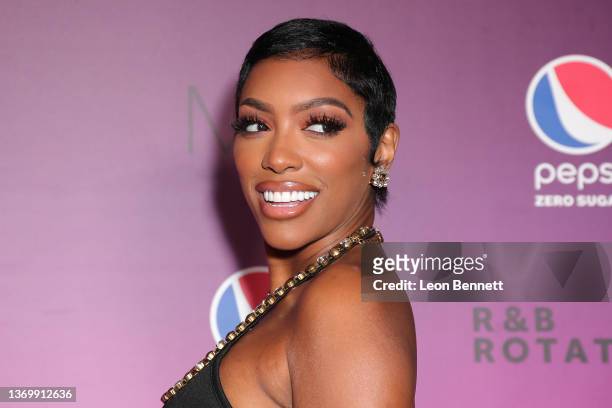 Porsha Williams attends Mary J. Blige Album Release Party For "Good Morning Gorgeous" at The Classic Cat on February 10, 2022 in West Hollywood,...