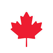 Maple leaf icon. Canadian symbol. Canada flag. Canada. Vector illustration. stock illustration