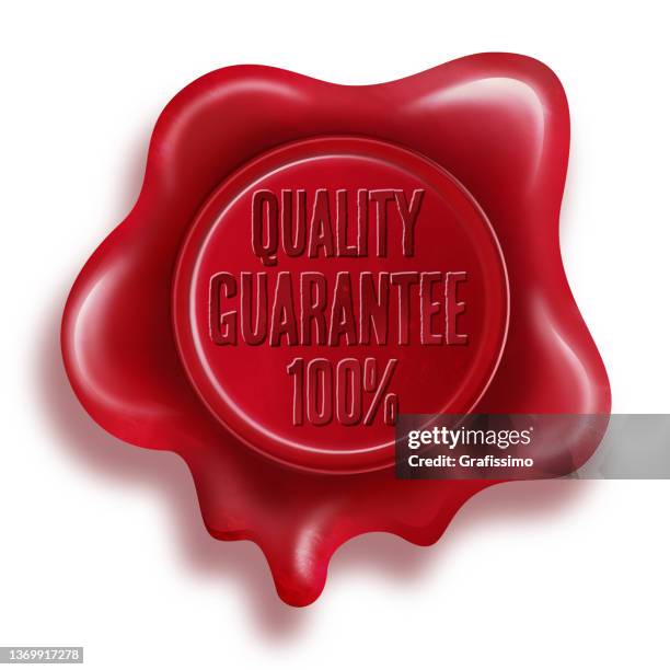 red vintage wax seal stamp 100% quality illustration - waxing services stock illustrations