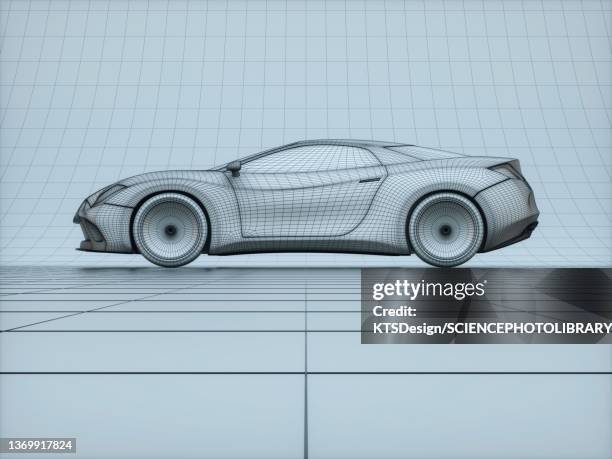 ilustraciones, imágenes clip art, dibujos animados e iconos de stock de sports car, illustration - coche del futuro