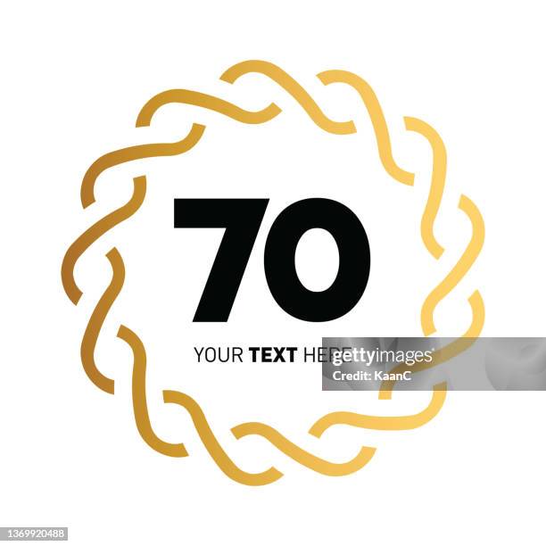 ilustrações de stock, clip art, desenhos animados e ícones de modern anniversary logo template isolated, anniversary icon label, anniversary symbol stock illustration - number 40