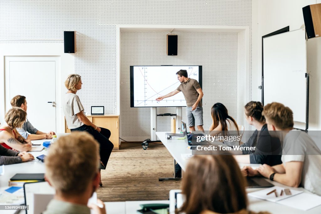 Student Giving Presentation During Seminar Session