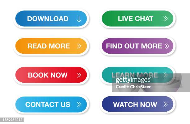 ilustrações de stock, clip art, desenhos animados e ícones de website button set - interruptor