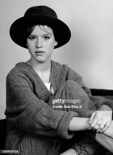 Actress Molly Ringwald portrait session, January 30, 1985 in Los Angeles, California.