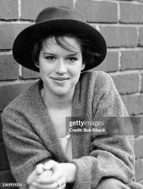 Actress Molly Ringwald portrait session, January 30, 1985 in Los Angeles, California.
