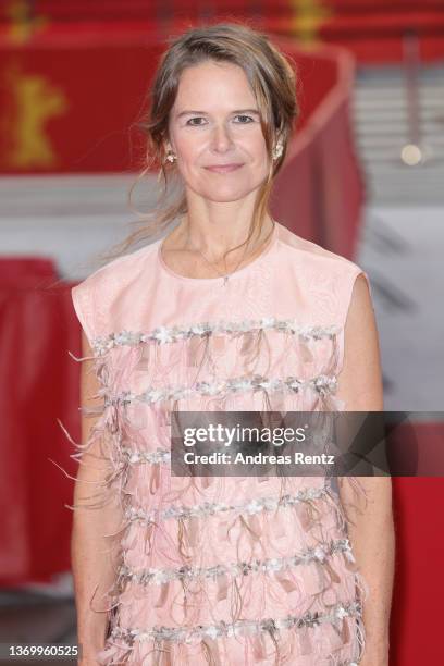 Actress Nailea Norvind attends the "Robe of Gems" premiere during the 72nd Berlinale International Film Festival Berlin at Berlinale Palast on...