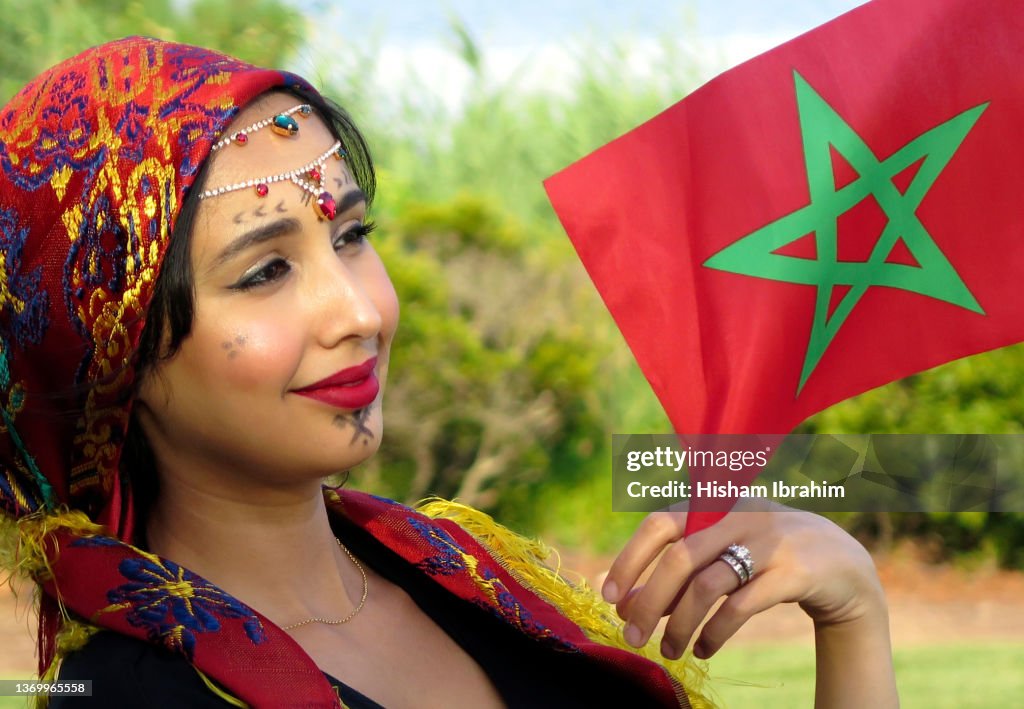 Native Moroccans Beautiful Young Native Moroccan Amazigh Woman Wearing A Headscarf ...