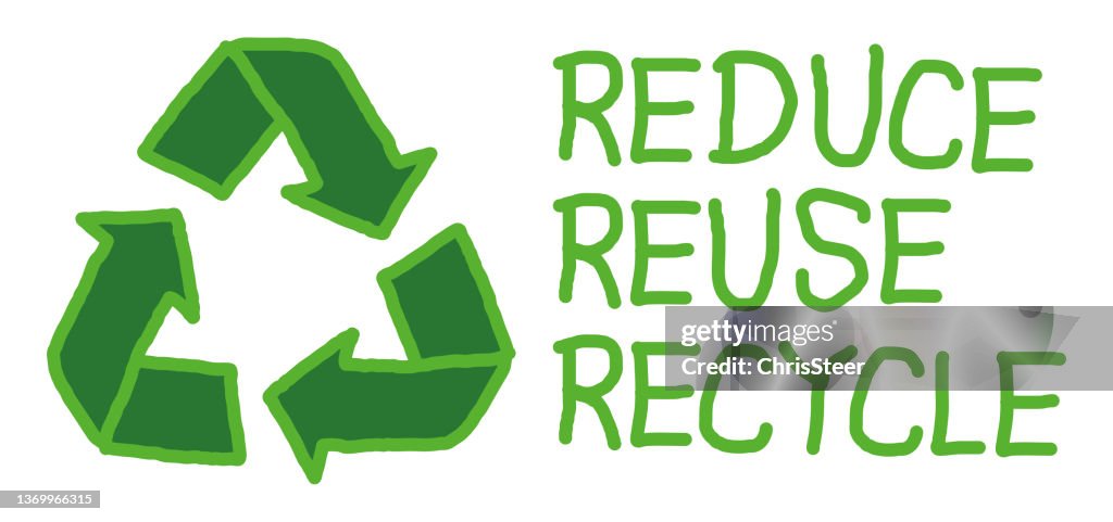 Reduce Reuse Recycle High-Res Vector Graphic - Getty Images