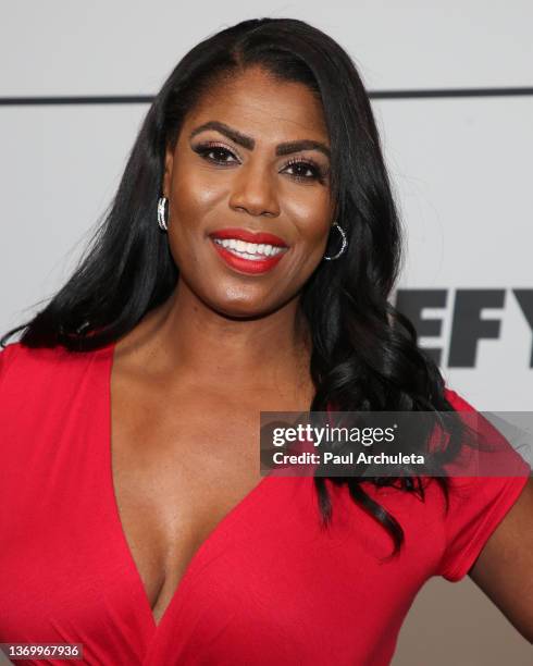 Reality TV Personality Omarosa Manigault Newman attends the Babes And Ballers Super Bowl party hosted by Babes In Toyland at Academy LA on February...