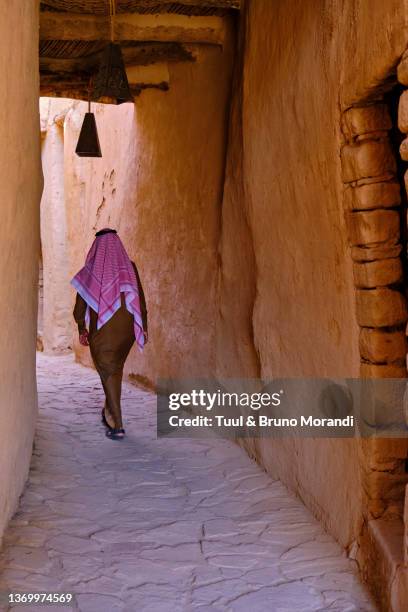 saudi arabia, alula, archaeologic site of old town - al ula saudi arabia stockfoto's en -beelden