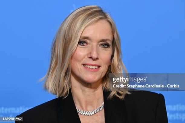 Léa Drucker poses at the "Incroyable mais vrai" photocall during the 72nd Berlinale International Film Festival Berlin at Grand Hyatt Hotel on...