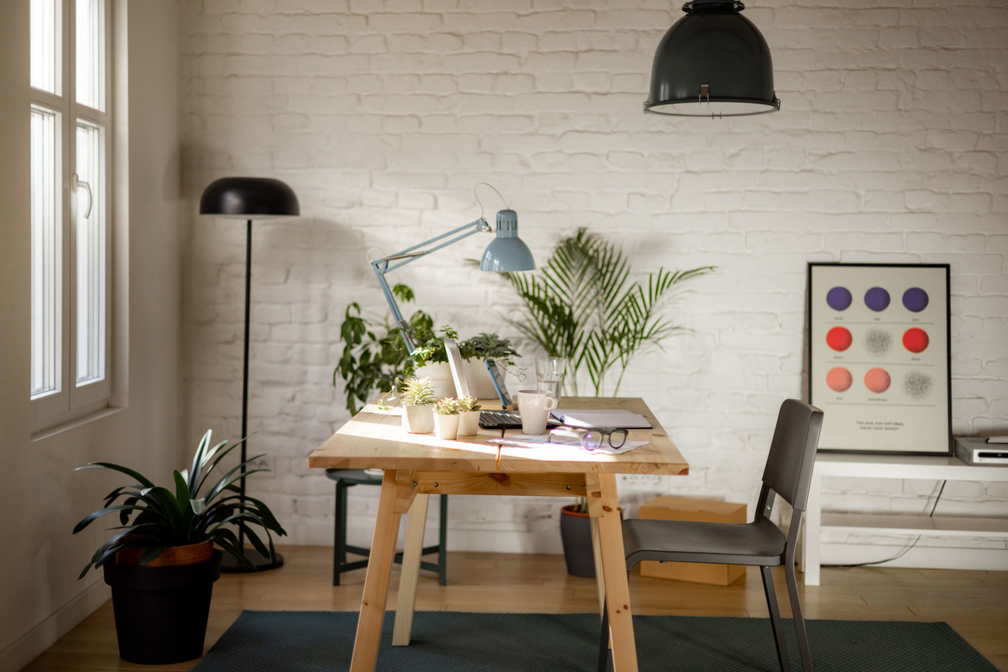 desk lamp setup
