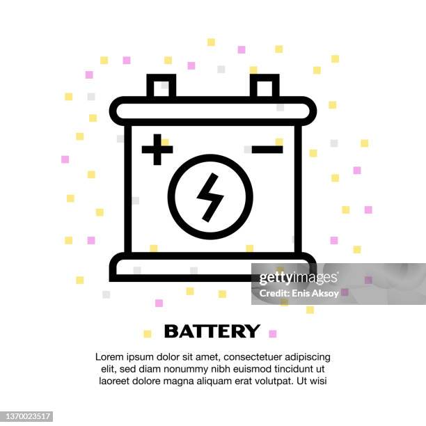 car battery icon - car battery stock illustrations