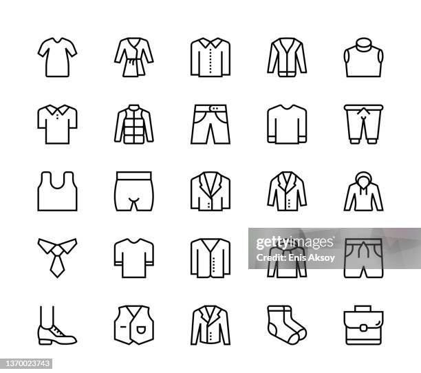 ilustrações, clipart, desenhos animados e ícones de ícones de roupas masculinas - sweater vest