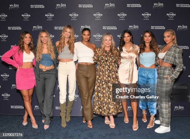 Sports Illustrated Swimsuit Models Katie Austin, Camille Kostek, Kate Bock, Kamie Crawford, Sports Illustrated Swimsuit Editor-In-Chief MJ Day,...