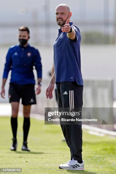 Heiko Westermann, Head Coach of u17 Germany during the Algarve Cup U17 match between U17 Portugal vs U17 Germany at Estadio Municipal de Lagos on...