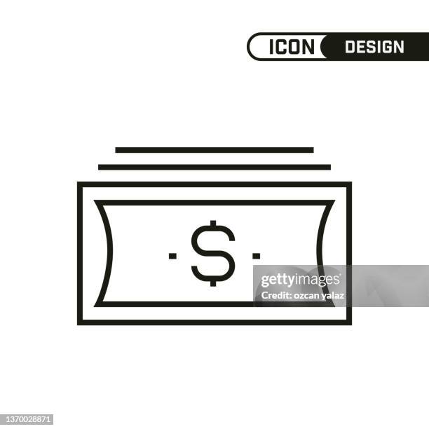 single icon design. multi-use and editable thin line design. - couple looking at bill stock illustrations