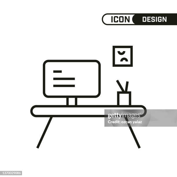 single icon design. multi-use and editable thin line design. - project milestone stock illustrations