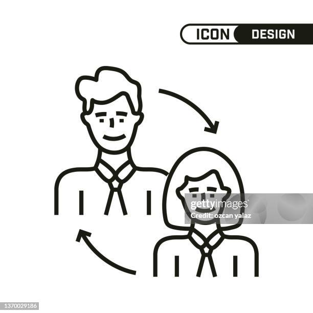 single icon design. multi-use and editable thin line design. - multi discipline stock illustrations