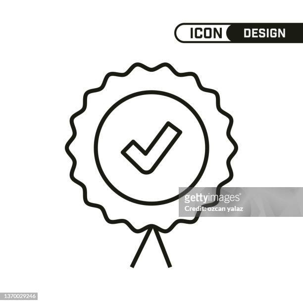 single icon design. multi-use and editable thin line design. - dedication icon stock illustrations