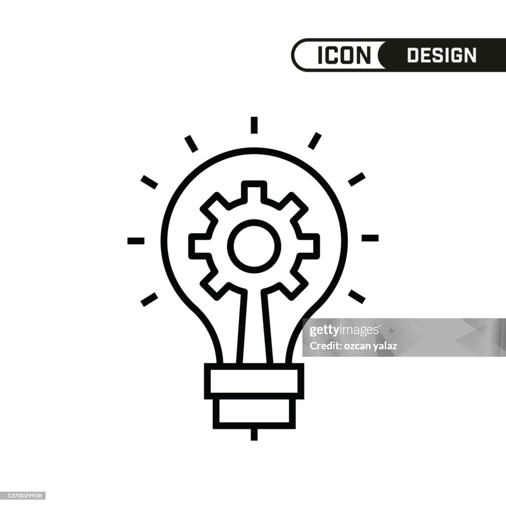 Single-Icon-Design. Vielseitig einsetzbares und editierbares dünnes Liniendesign.