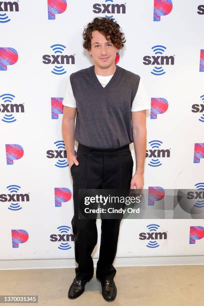 Charlie Puth attends day 3 of SiriusXM At Super Bowl LVI on February 11, 2022 in Los Angeles, California.