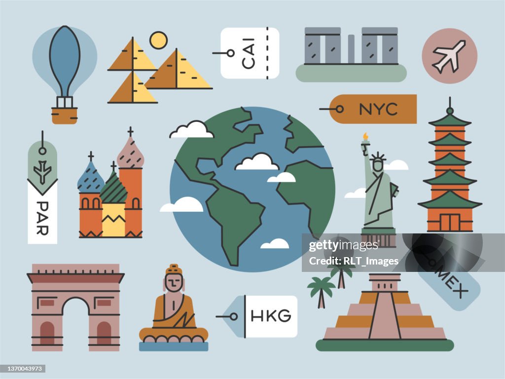 World Travel & Landmarks—Brightline Series