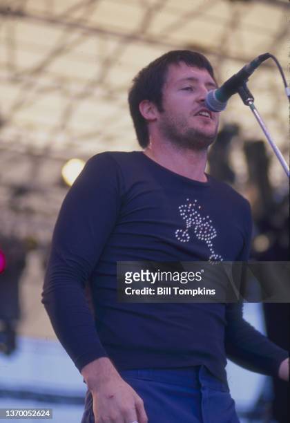 July 1997: MANDATORY CREDIT Bill Tompkins/Getty Images Wilco performs during the FLEADH music festival on July 1997 in New York City.