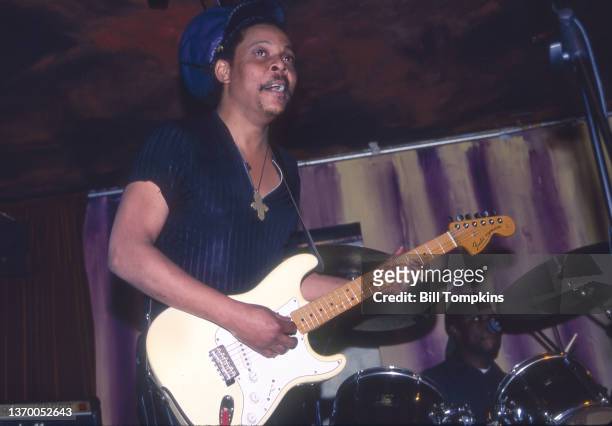 August 24: MANDATORY CREDIT Bill Tompkins/Getty Images Majek Fashek performing at Lincolnc Center on August 24th, 1994 in New York City.