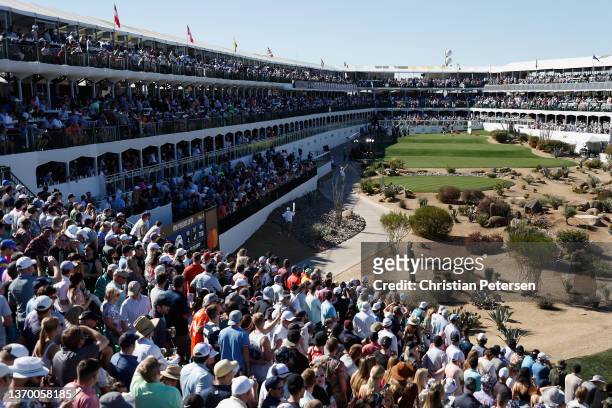Charles Howell III of the United States hits his tee shot on the 16th hole during the second round of the WM Phoenix Open at TPC Scottsdale on...
