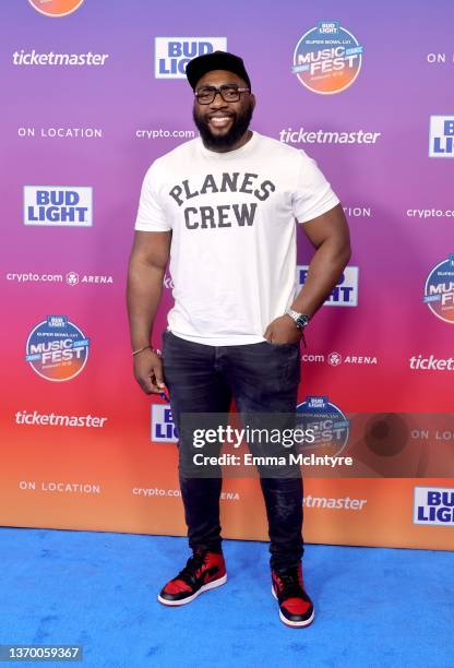 Tendai Mtawarira attends the 2022 Bud Light Super Bowl Music Fest at Crypto.com Arena on February 11, 2022 in Los Angeles, California.