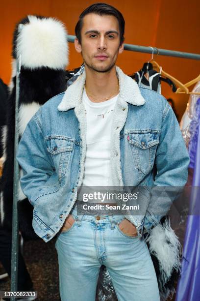 Christian Cowan attends Christian Cowan A/W22 Runway as part of New York Fashion Week at One World Observatory on February 11, 2022 in New York City.