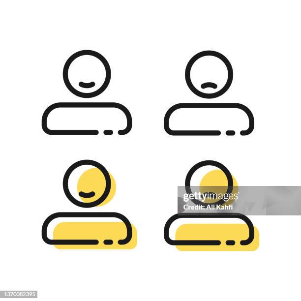 stockillustraties, clipart, cartoons en iconen met user profile login or access authentication icon - aanmelden