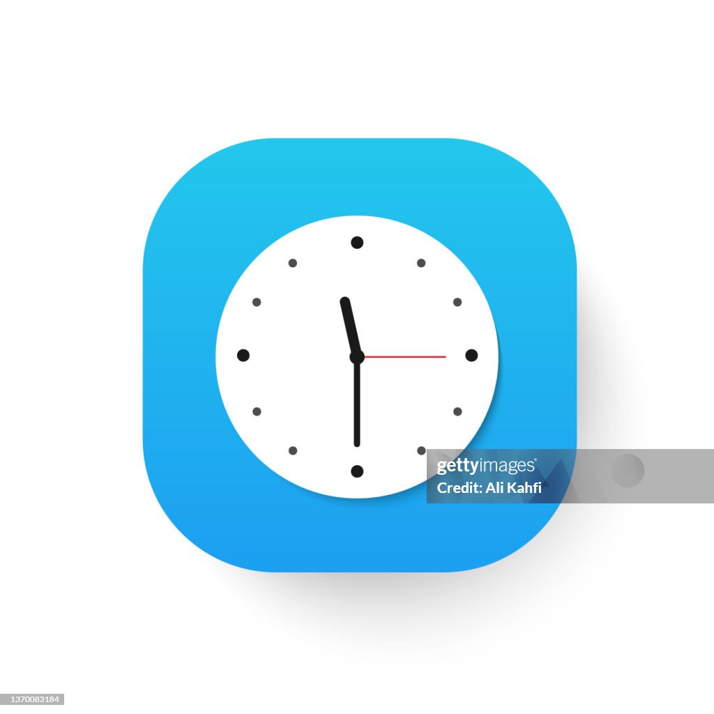 Wall clock time icon