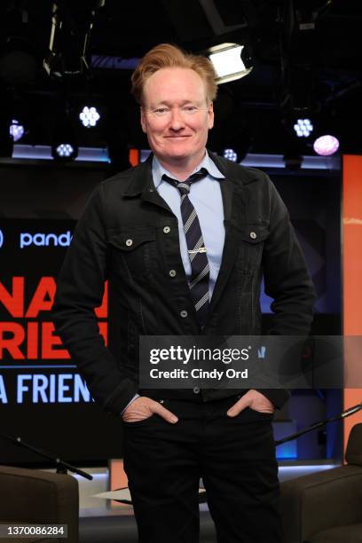 Conan O'Brien attends day 3 of SiriusXM At Super Bowl LVI on February 11, 2022 in Los Angeles, California.