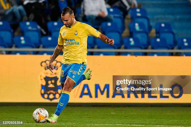 Jese Rodriguez of UD Las Palmas in action during the LaLiga Smartbank match between UD Las Palmas and UD Almeria at Estadio Gran Canaria on January...