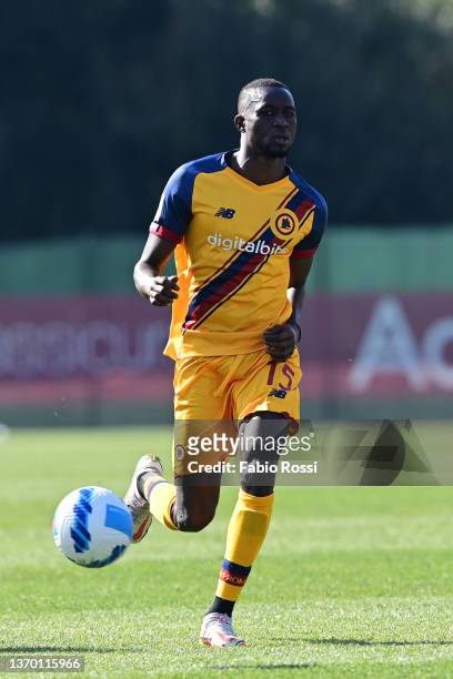 Roma player Maissa Ndiaye during the Primavera 1 match between AS Roma and Torino at Stadium Tre Fontane on February 12, 2022 in Rome, Italy.