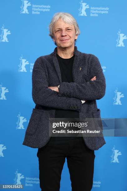 Director Andreas Dresen poses at the "Rabiye Kurnaz gegen George W. Bush" photocall during the 72nd Berlinale International Film Festival Berlin at...