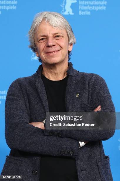 Director Andreas Dresen poses at the "Rabiye Kurnaz gegen George W. Bush" photocall during the 72nd Berlinale International Film Festival Berlin at...