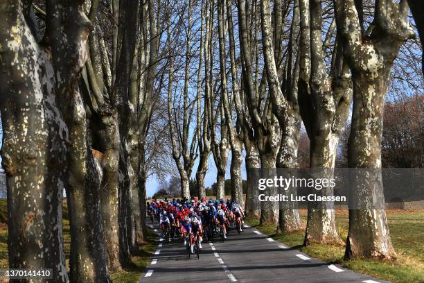 Pieter Serry of Belgium and Team Quick-Step - Alpha Vinyl leads the peloton during the 6th Tour de La Provence 2022, Stage 2 a 180,6km stage from...