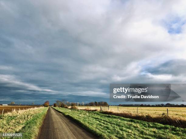 fenland drove - fen stock pictures, royalty-free photos & images